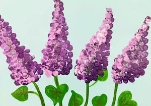 lavender spring craft for kids