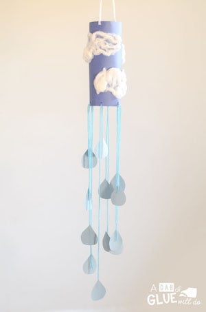 rain cloud spring craft for kids