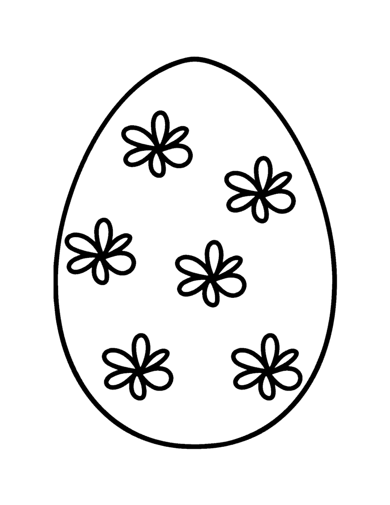flower pattern easter egg