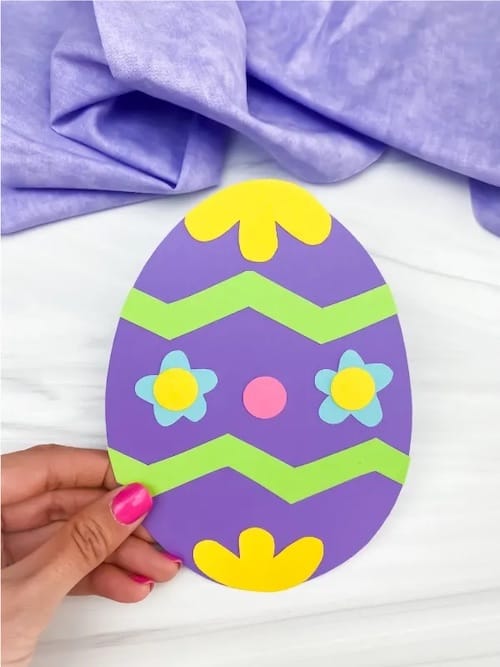 paper easter egg craft for kids