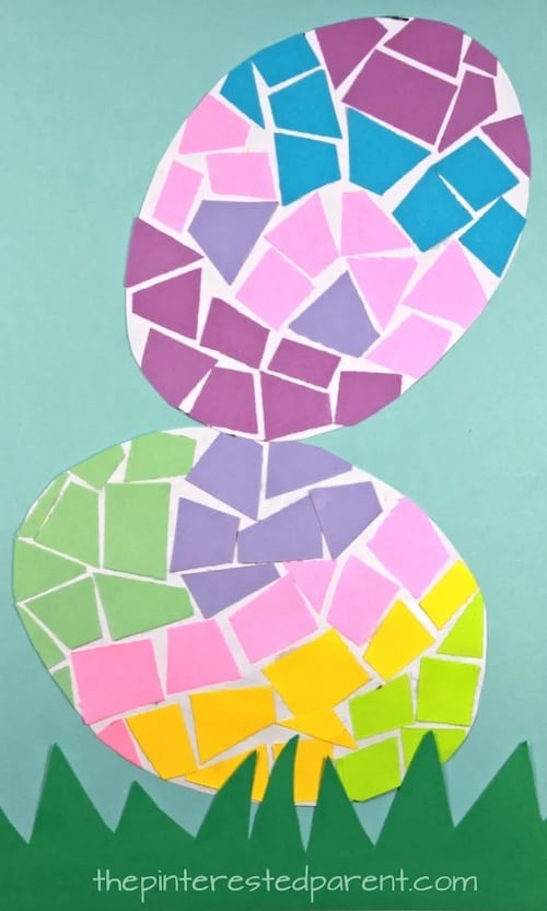 paper mosaic eggs