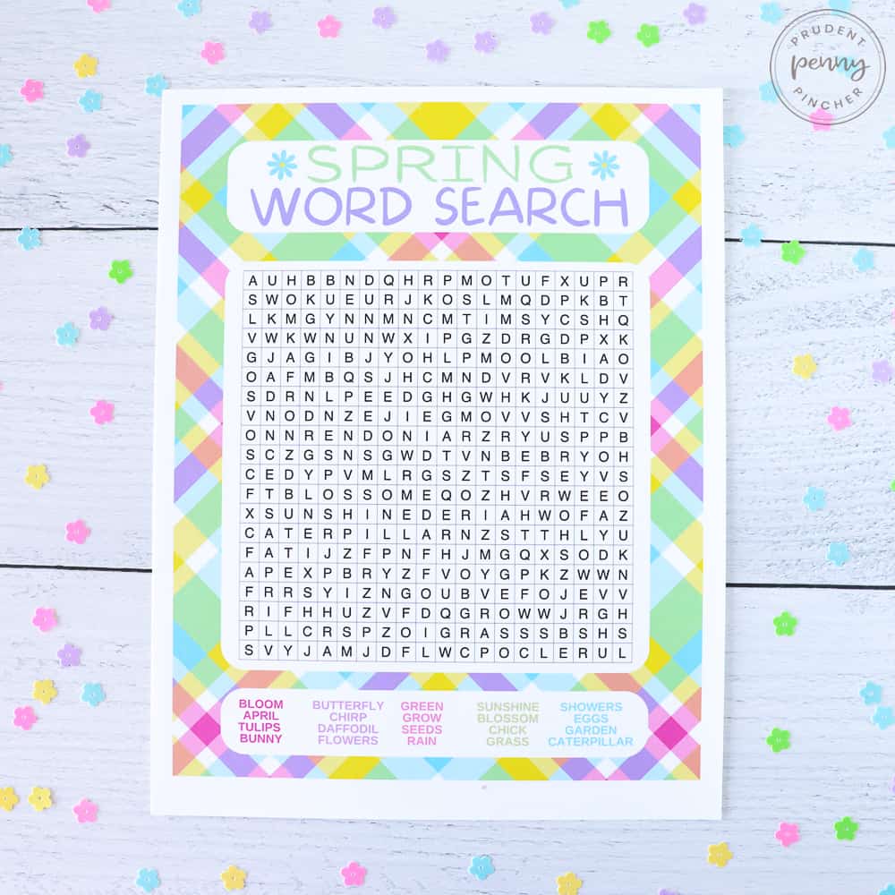 spring word search