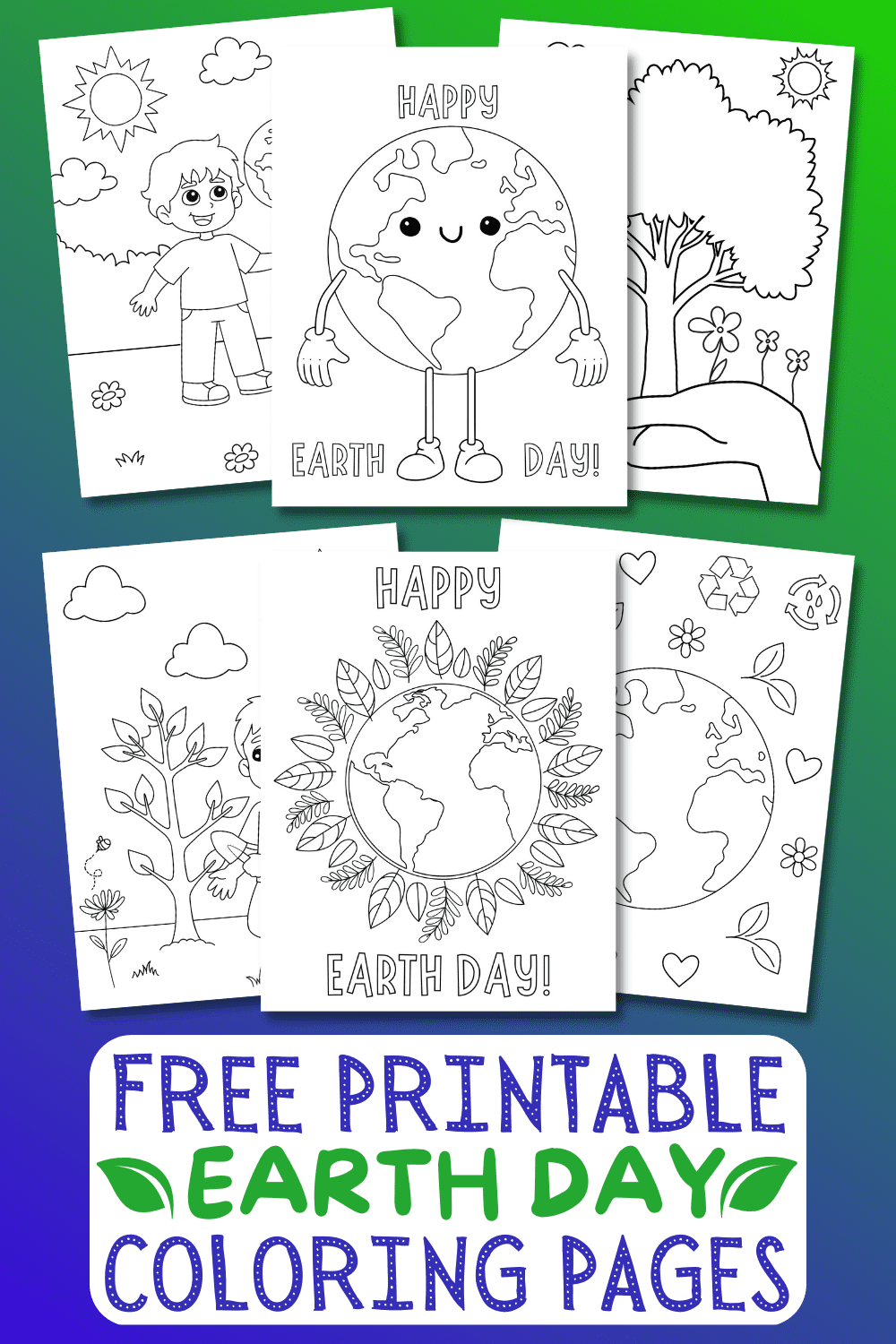 free printable earth day coloring pages for kids