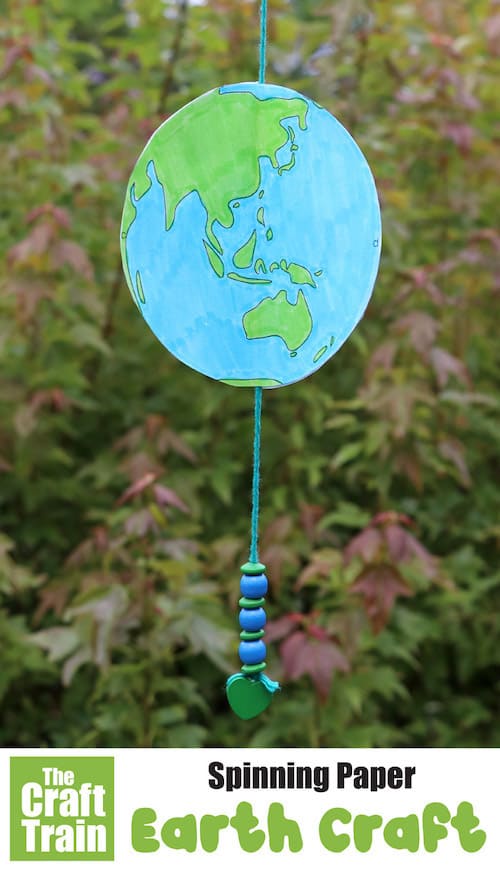spinning paper planet