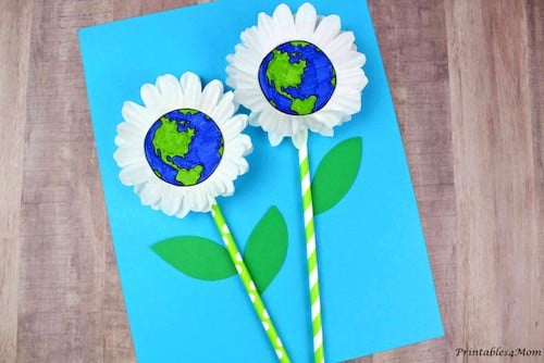 earth day flower craft