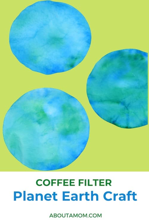 coffee filter earth day craft