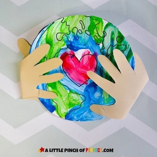 earth day coloring craft for kids