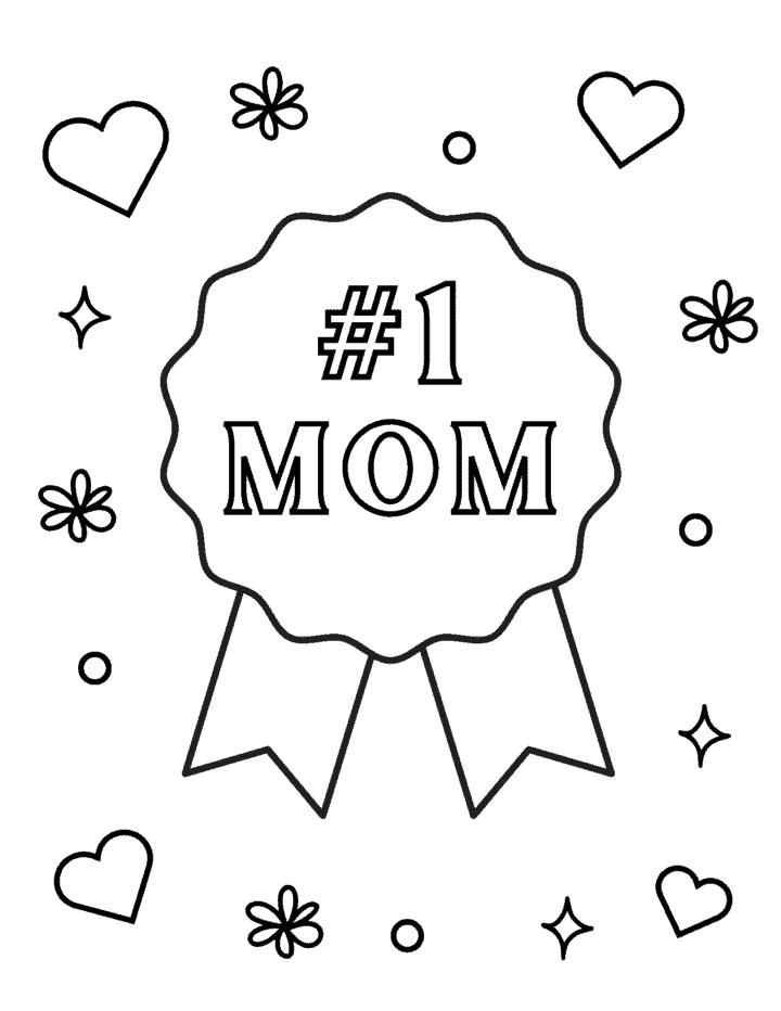 20 Free Printable Mother's Day Coloring Pages for Kids - Prudent Penny ...