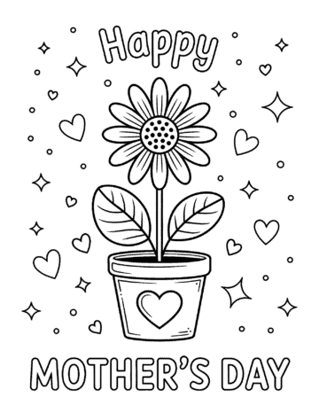 30 Free Printable Mother's Day Coloring Pages for Kids - Prudent Penny ...