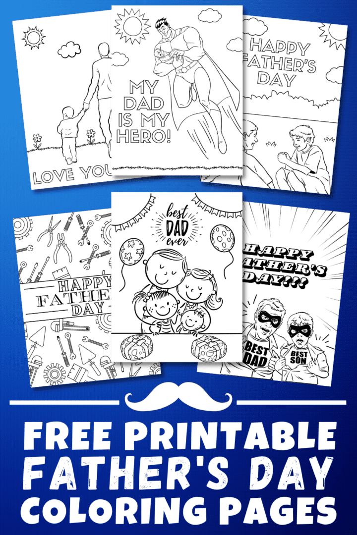 25 Free Printable Father's Day Coloring Pages for Kids - Prudent Penny ...