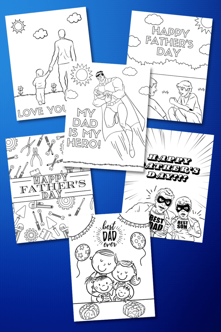 25 Free Printable Father's Day Coloring Pages for Kids - Prudent Penny ...