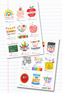 20 Free Printable Teacher Appreciation Tags - Prudent Penny Pincher