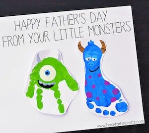 monsters inc kids card