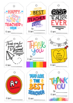 20 Free Printable Teacher Appreciation Tags - Prudent Penny Pincher