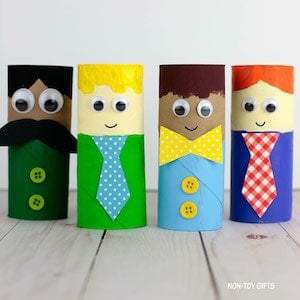 Toilet Paper Roll Kids Craft for Father's Day