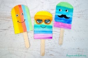 popsicle homemade Father's Day Card