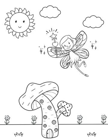 20 Free Printable Fairy Coloring Pages - Prudent Penny Pincher
