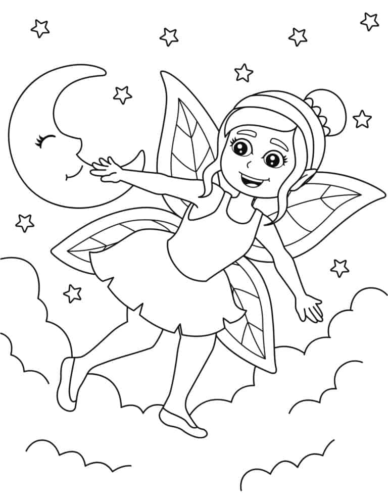 20 Free Printable Fairy Coloring Pages - Prudent Penny Pincher