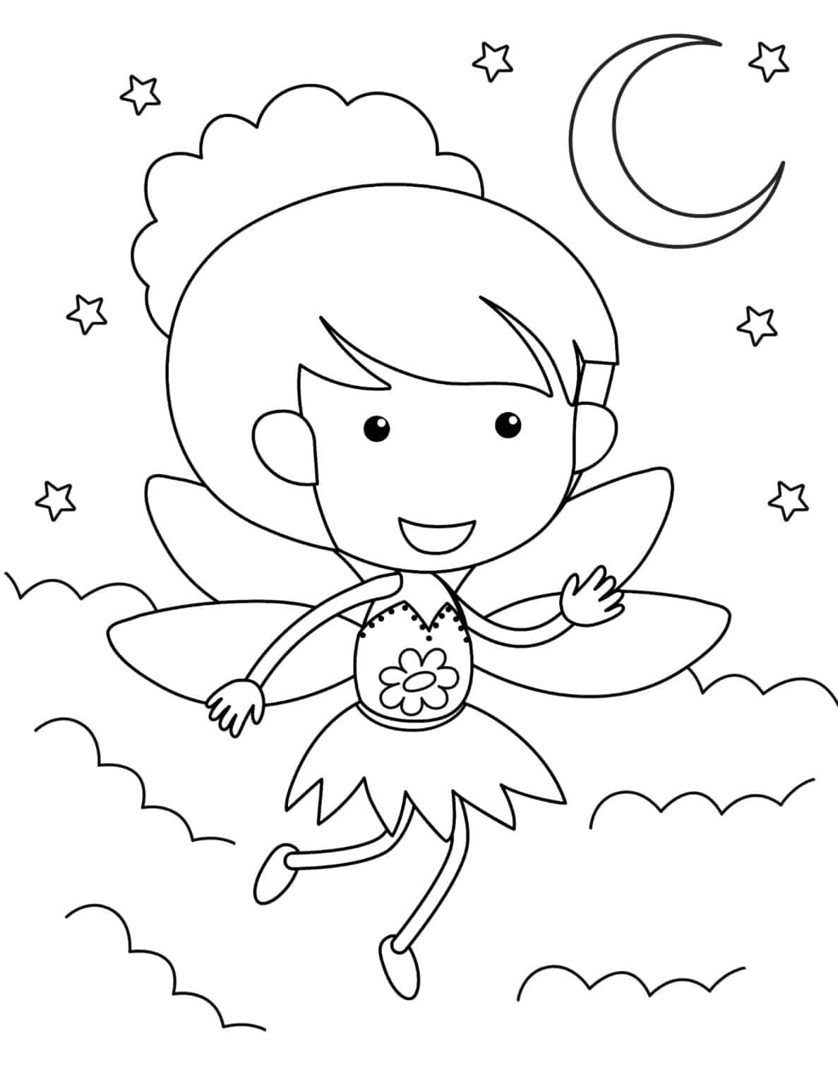 20 Free Printable Fairy Coloring Pages - Prudent Penny Pincher