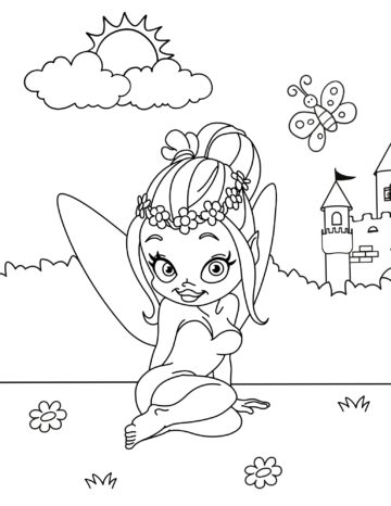 20 Free Printable Fairy Coloring Pages - Prudent Penny Pincher