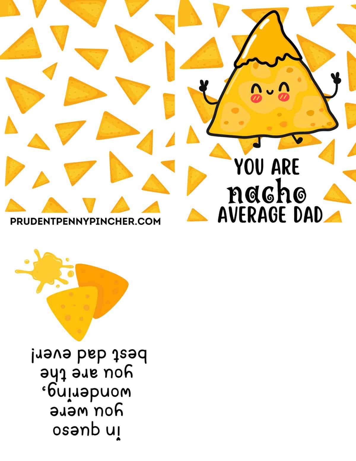 Nacho Average Dad Pun Card