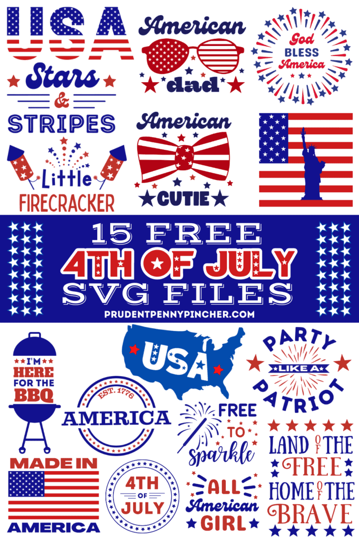 Free 4th of July SVG Files - Prudent Penny Pincher