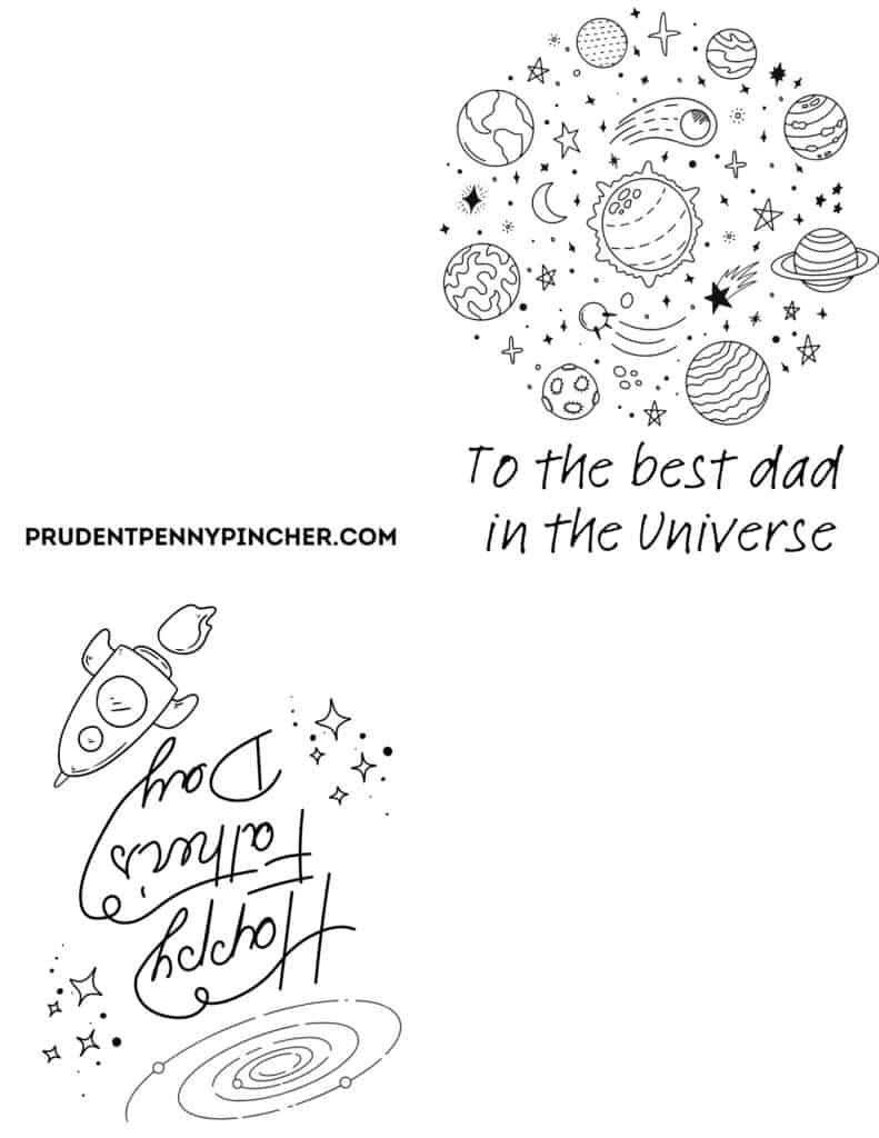 10 Free Printable Father's Day Cards - Prudent Penny Pincher