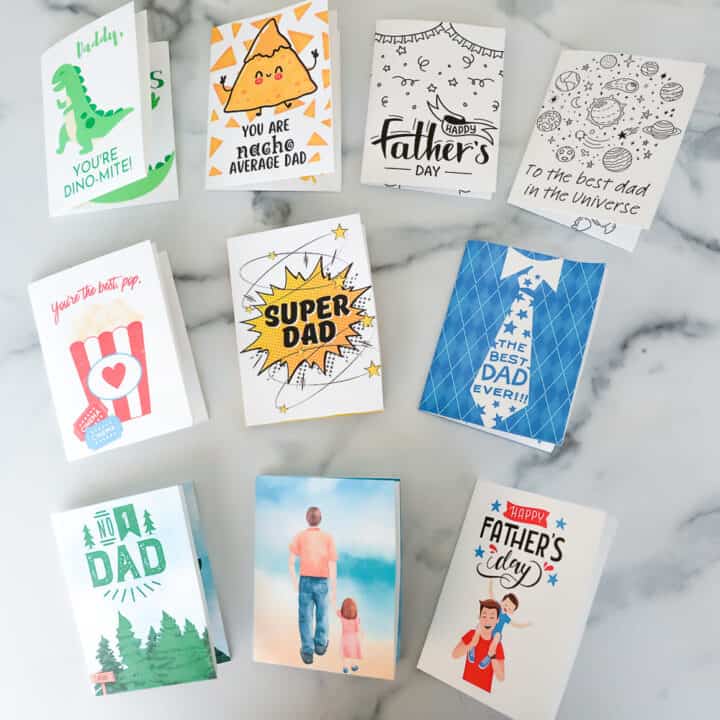 50 Homemade Father's Day Cards for Kids to Make - Prudent Penny Pincher