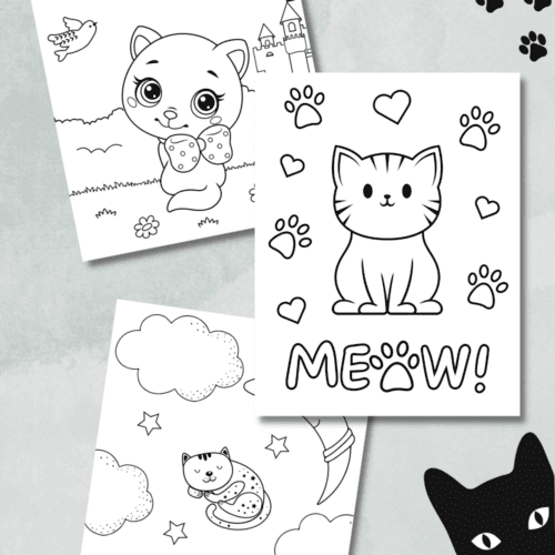30 Free Printable Cat Coloring Pages - Prudent Penny Pincher