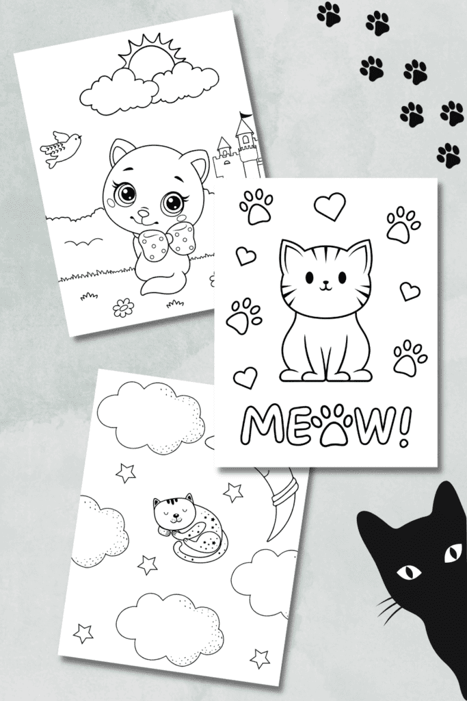 Cat Coloring Pages Free Printables