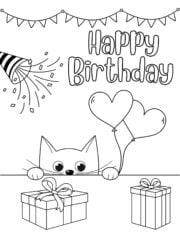 30 Free Printable Cat Coloring Pages - Prudent Penny Pincher