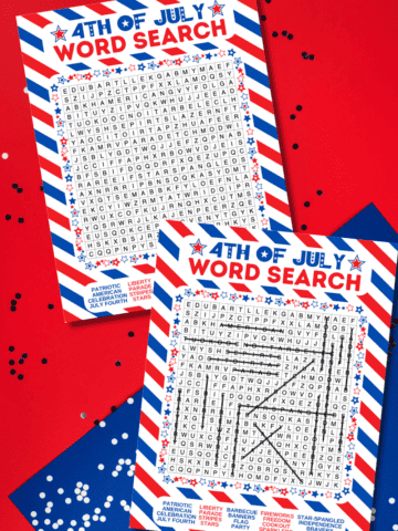 free printable 4th of July word search