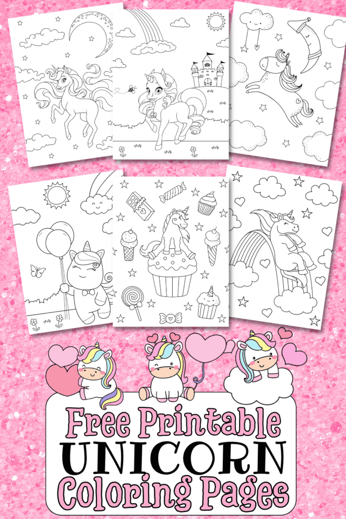 free printable unicorn coloring pages for kids