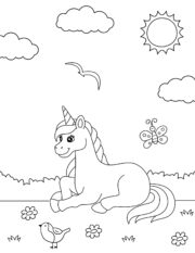 20 Free Printable Unicorn Coloring Pages - Prudent Penny Pincher