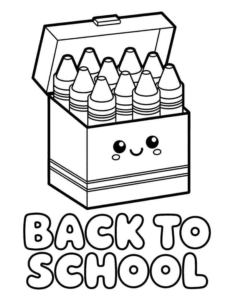 happy crayon box full of crayons