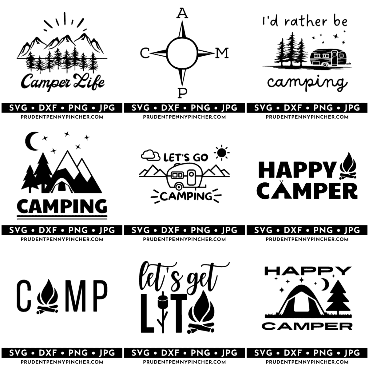 camping svg files