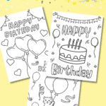 Free Printable Happy Birthday Coloring Pages for Kids