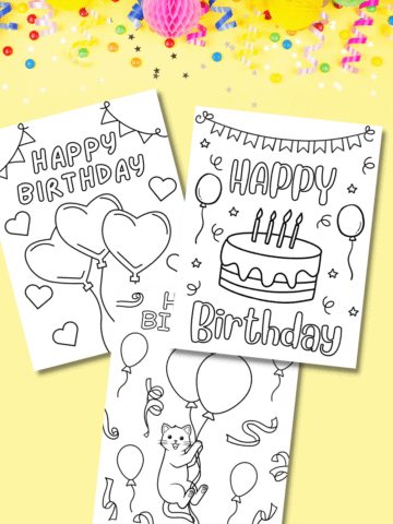 Free Printable Happy Birthday Coloring Pages for Kids