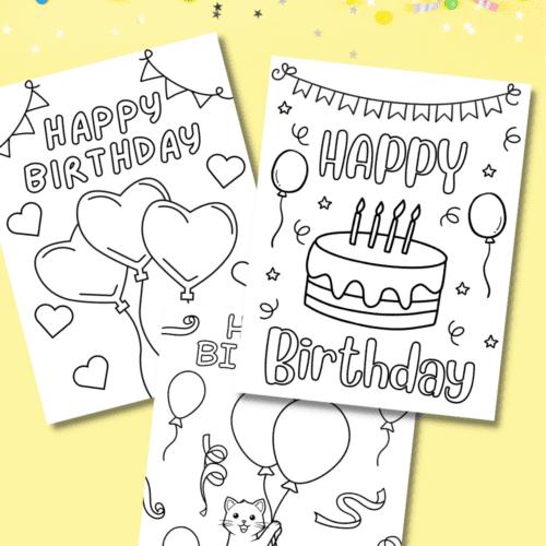 30 Free Printable Happy Birthday Coloring Pages for Kids – All American ...