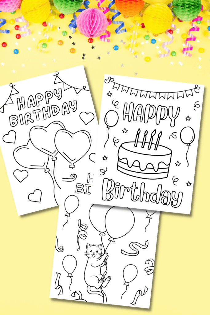 Free Printable Happy Birthday Coloring Pages for Kids