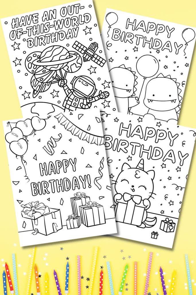 Free Printable Happy Birthday Coloring Pages for Kids