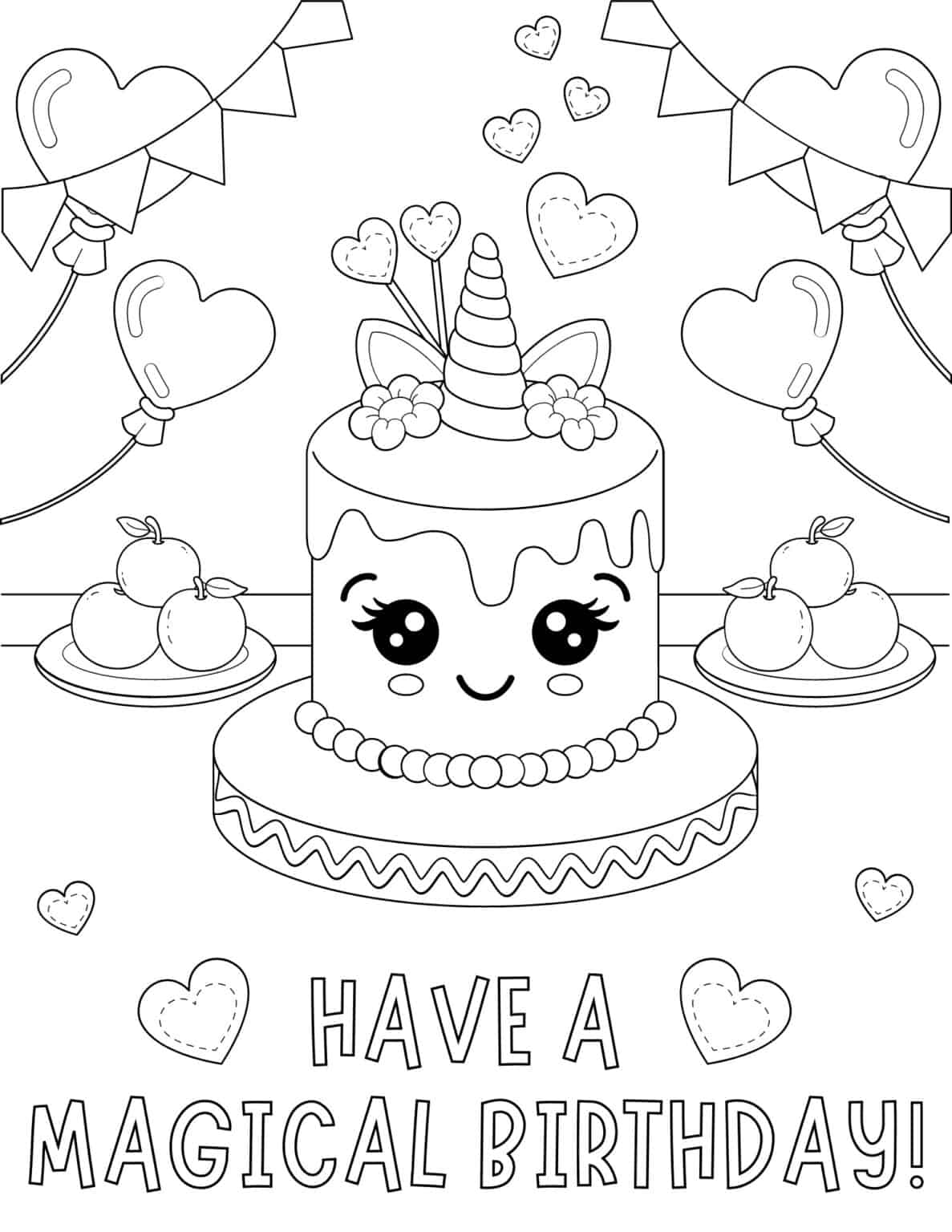 Free Printable Birthday Coloring Pages Free Printable US