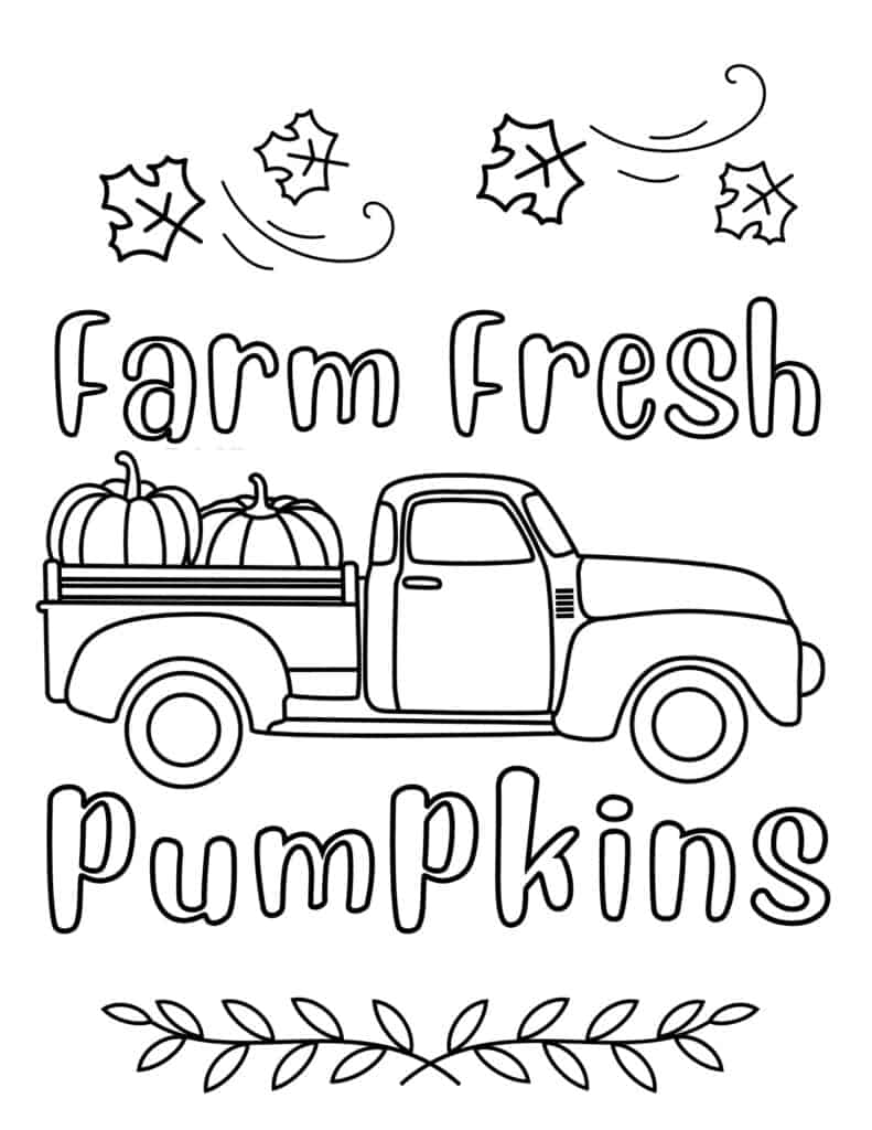 Farm Fresh Pumpkins Truck