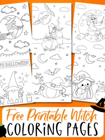 Free Printable Witch coloring pages