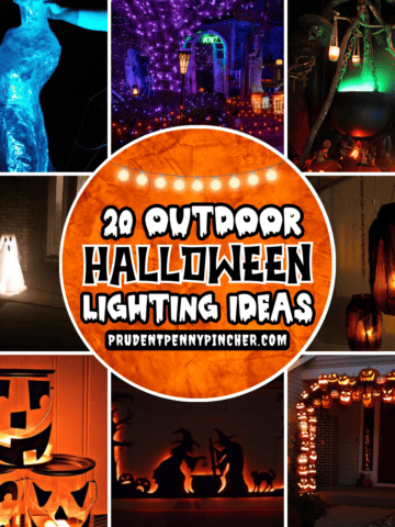 outdoor halloween lighting ideas