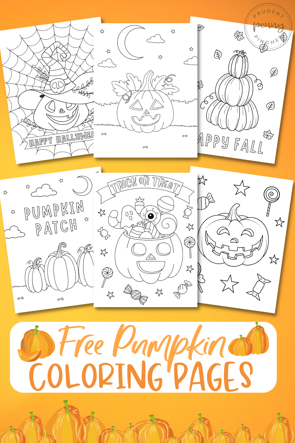 free pumpkin coloring pages for kids and adults