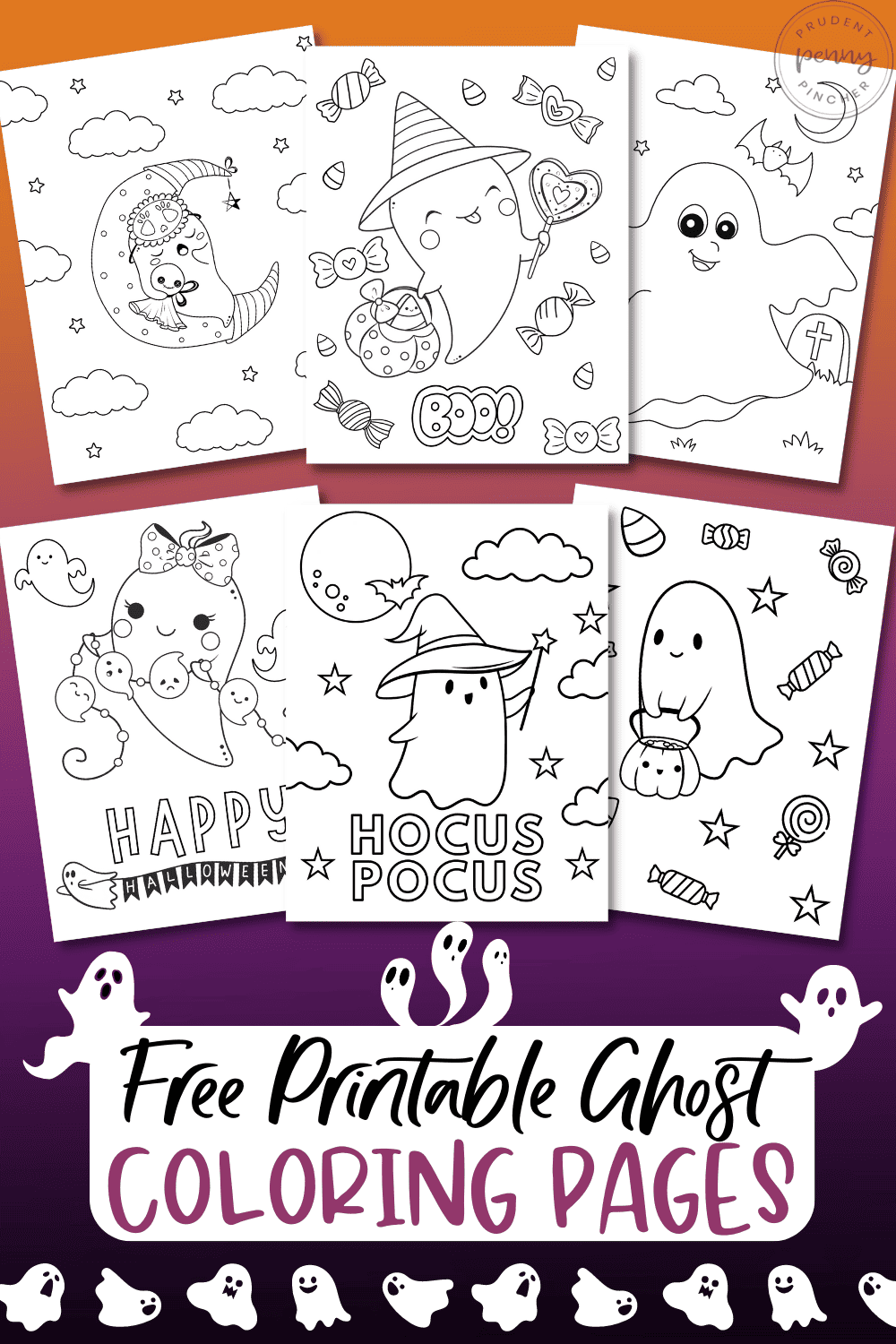 free printable ghost coloring pages for kids