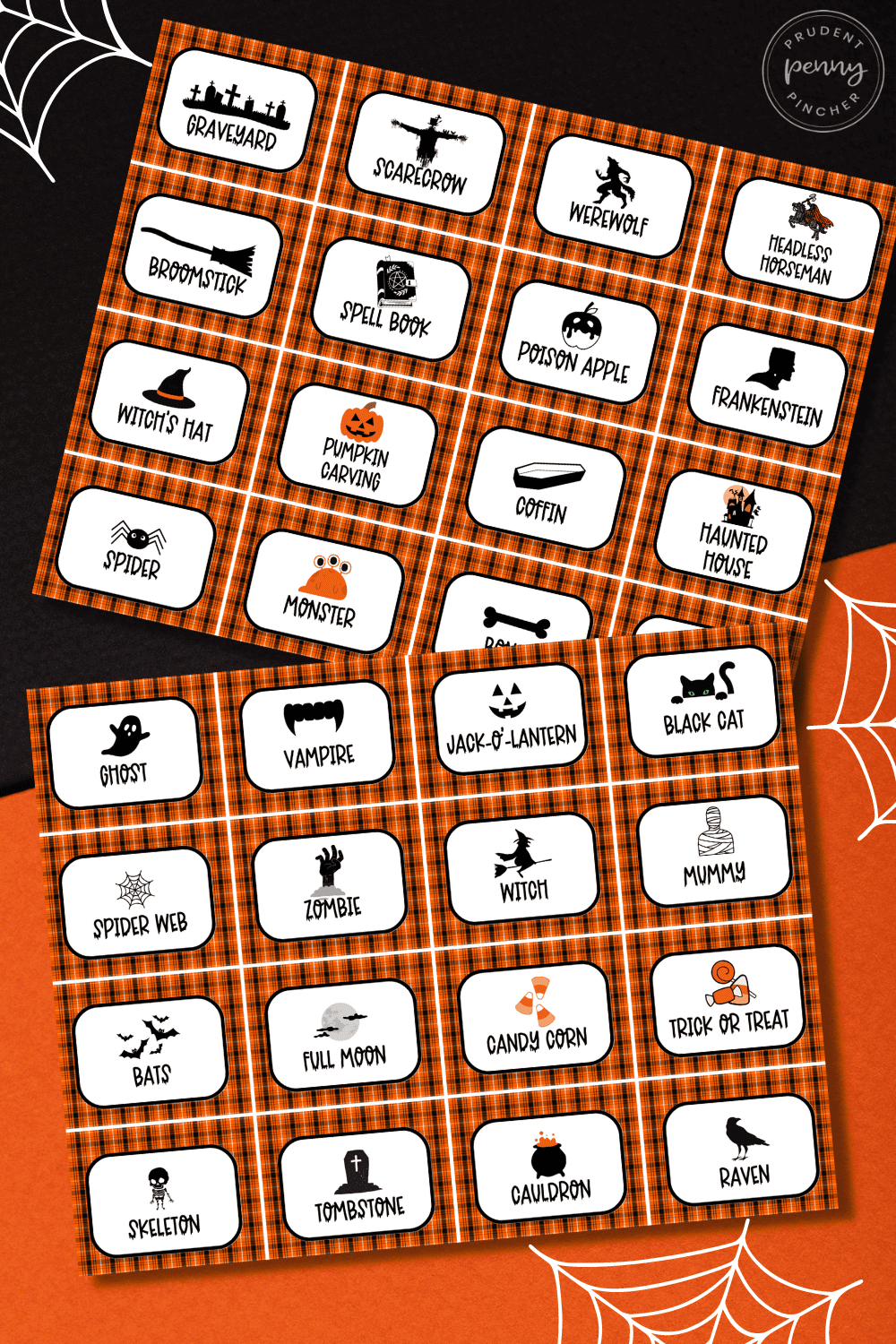 Free Printable Halloween Charades Game Card Pages