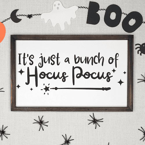 it's just a bunch of Hocus Pocus wall art svg file