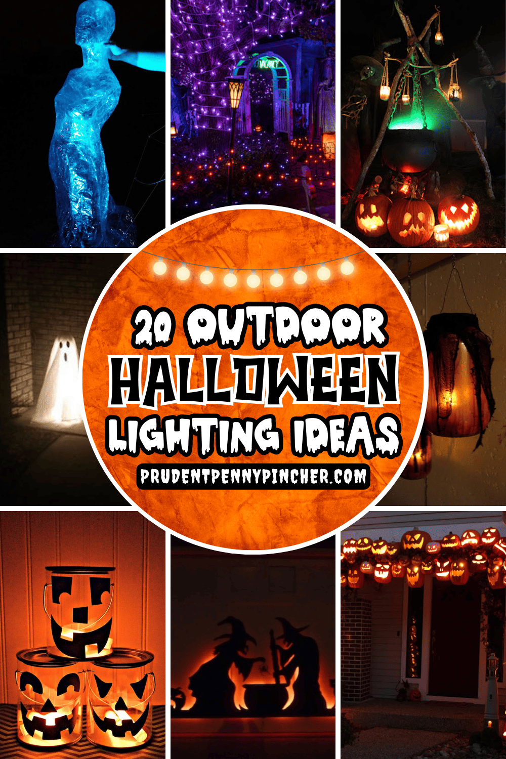 20 diy outdoor halloween lighting ideas - prudent penny pincher